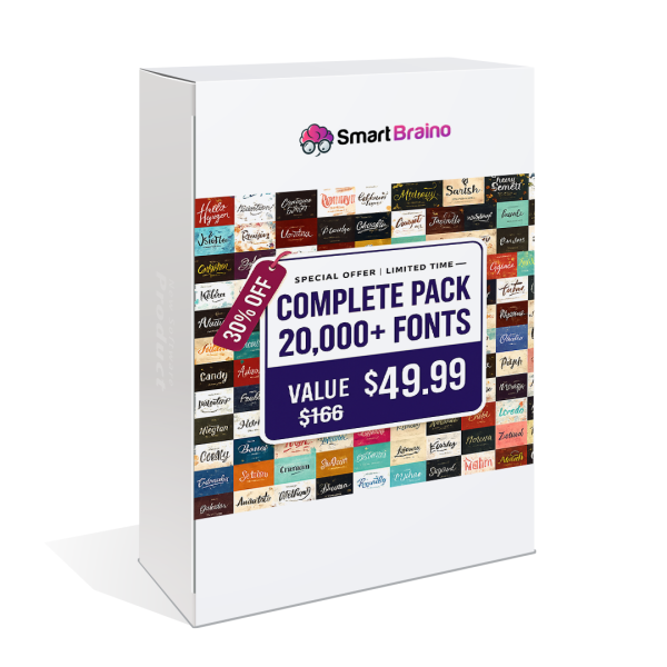 20,000+ Font Bundles